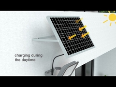 TK01 LED সৌর বহিরঙ্গন বন্যা লাইট অ্যালুমিনিয়াম হাউজিং উচ্চ ক্ষমতা ল্যান্ডস্কেপ Bridgelux চিপ 2700-6500k