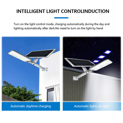 Aluminum Housing All In One Solar LED Street Light With Cloro Temperature 2700-6500K