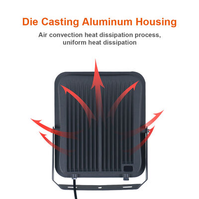 KCD OEM Security Flood Lamp with Motion Sensor IP65 Waterproof 50000 Hours Lifespan LED Outdoor Flood Light